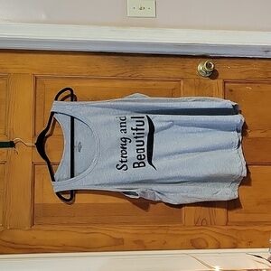 Bobbie Brooks women's tank top size 3X Color gray and black